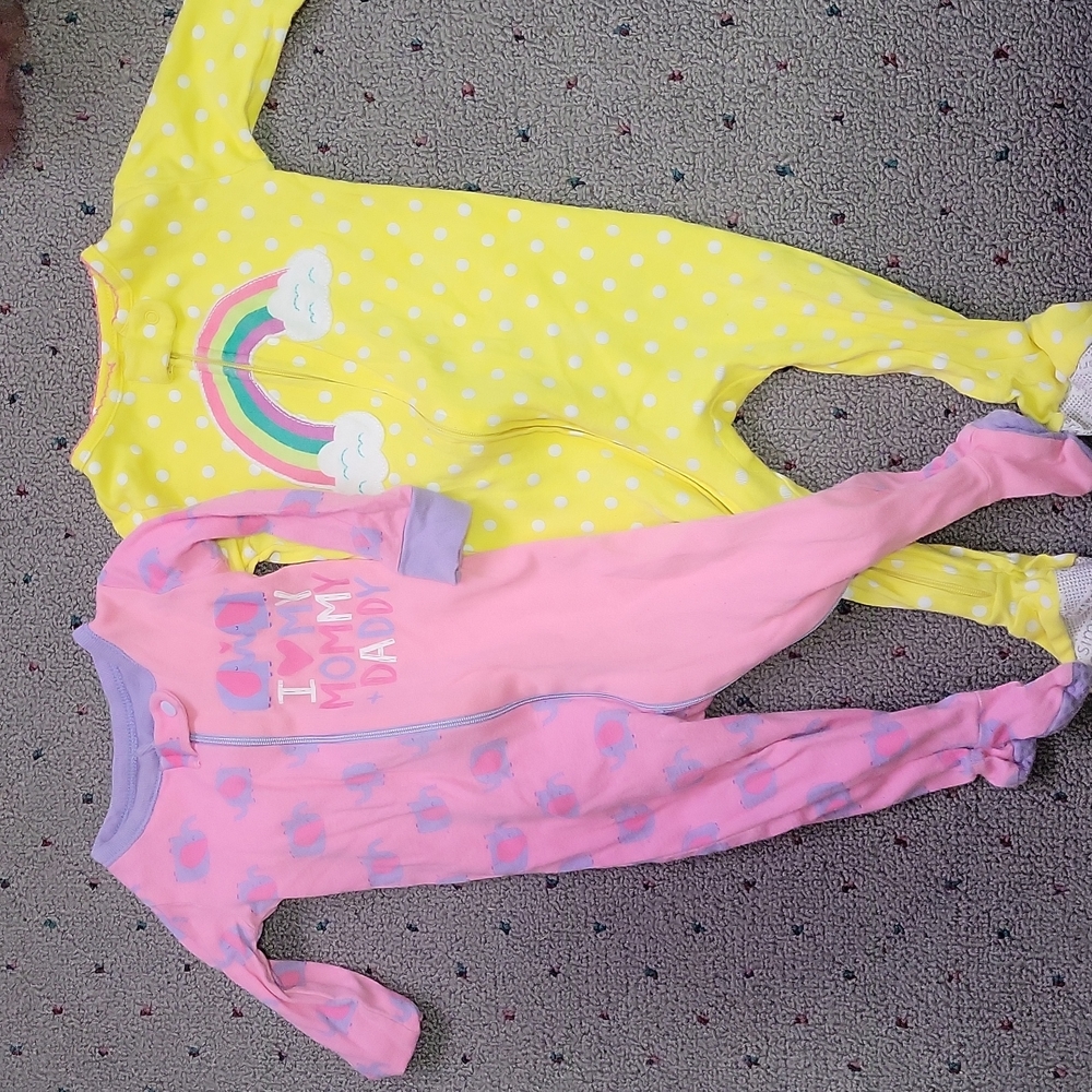 6-9 month footed pajamas pjs